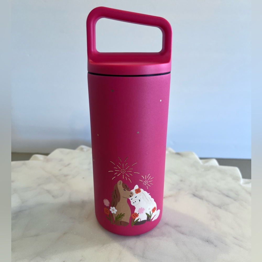 New Starbucks 2026 Lunar new year of the Horse Stainless Steel 12oz Bottle